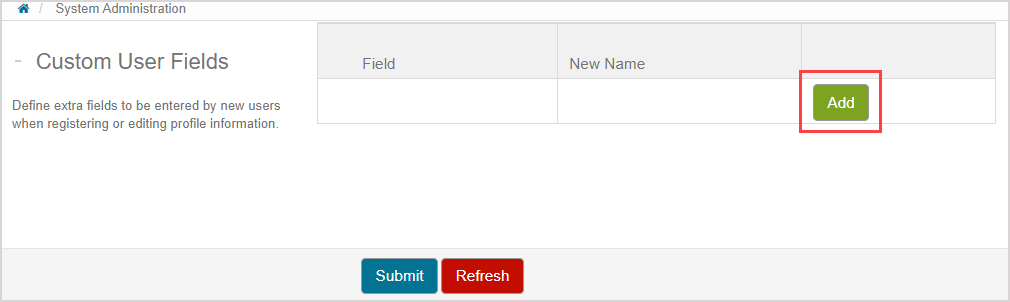 Create custom user fields