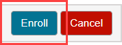 The "Enroll" button is after the table of available classes.