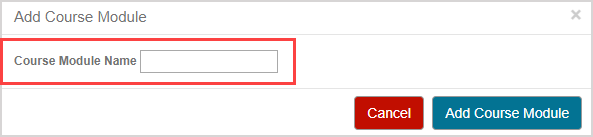 Create a Course Module