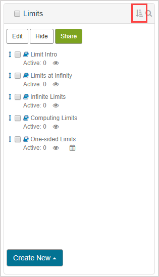 Sort Options To Have Sort content