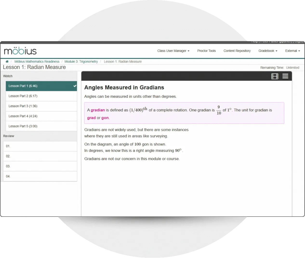 Möbius for Student Readiness & Preparedness