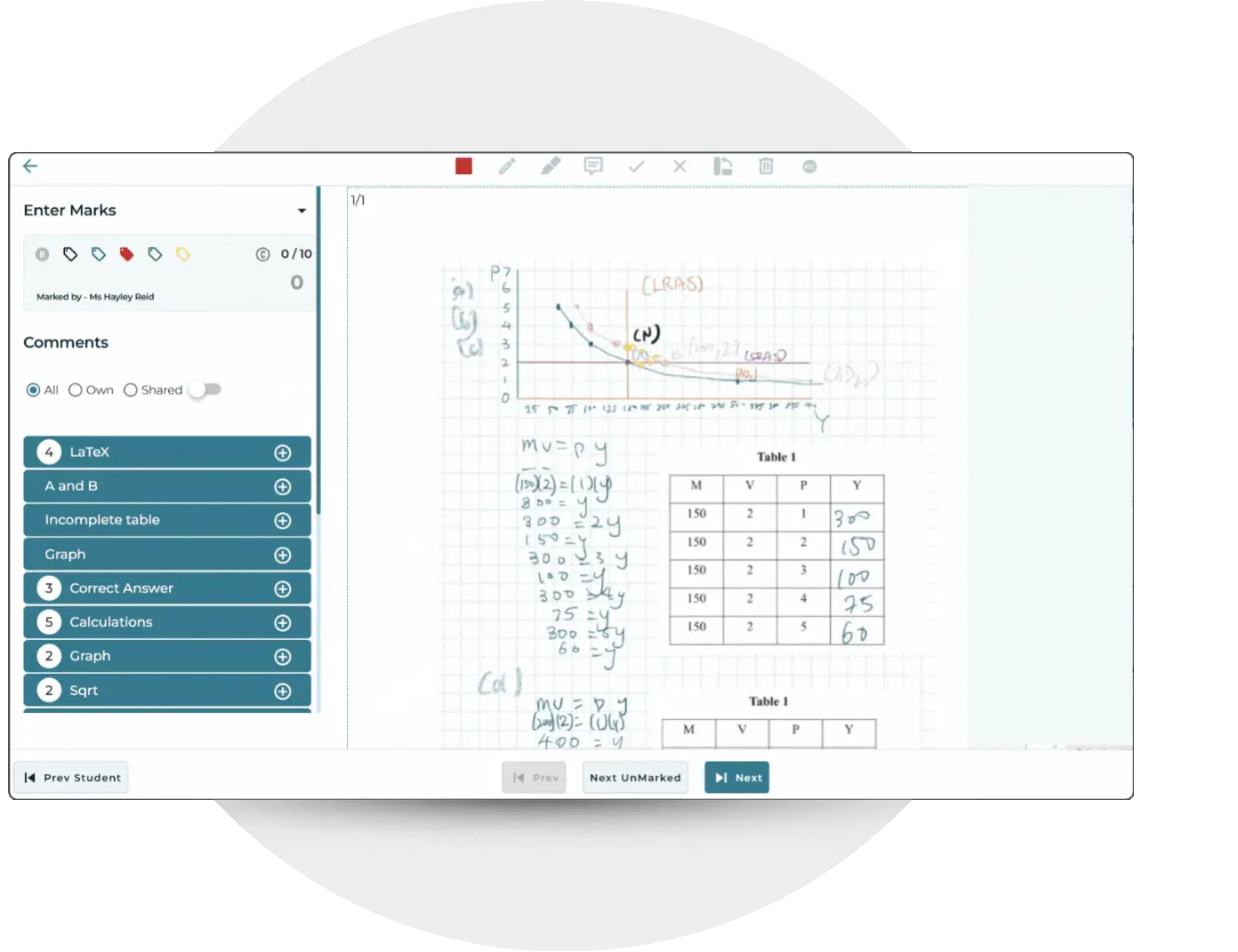 Möbius for Paper Grading